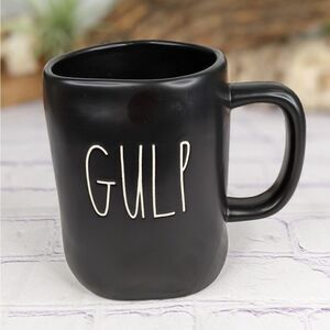 Rae Dunn GULP Black Ceramic Mug